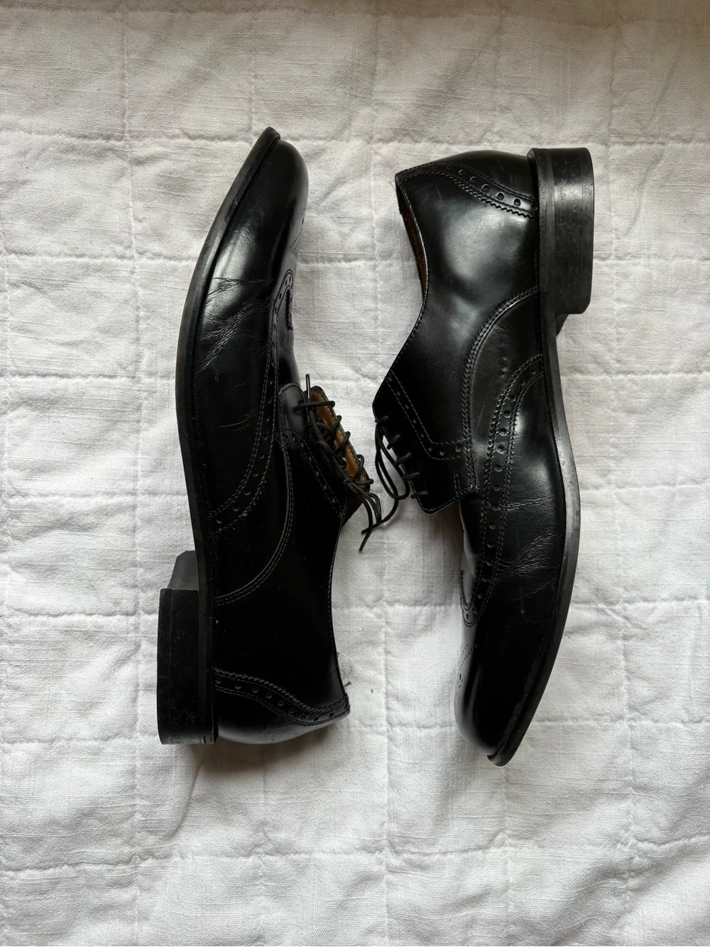Florsheim Brookside Classic Men's Black Leather Wingtip Oxfords 13
